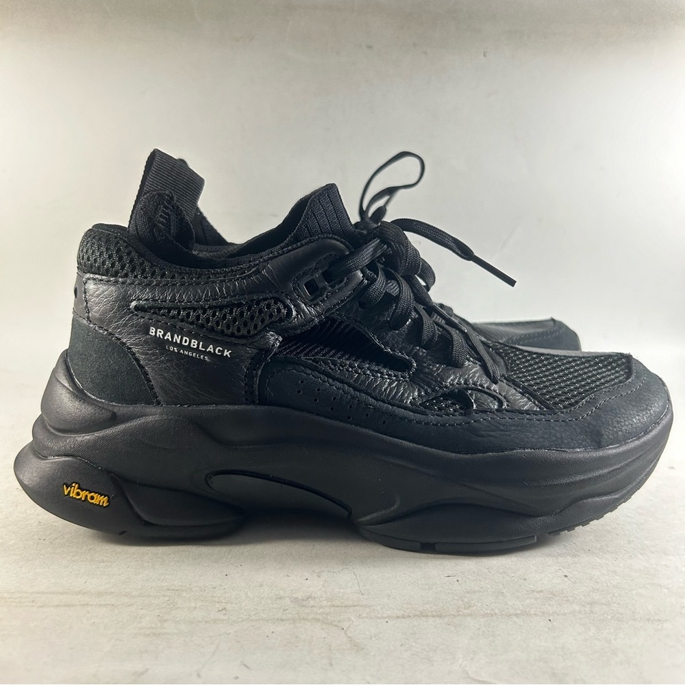 COPY - Brandblack Saga 130 Leather Shoes Lace Up Sneakers Black Size Womens 7.5